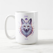 April Geburtsmonat Spirit Animal Fox Kaffeetasse (Links)