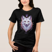 April Geburtsmonat Spirit Animal Fox Tri-Blend Shi Shirt (Vorderseite)
