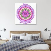 April Geburtstag Blume Personalisiert Daisy Mandal Leinwanddruck (Insitu (Schlafzimmer))