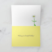 April Geburtstag Daffodil Geburtsmonat Blume Karte (Innenseite)