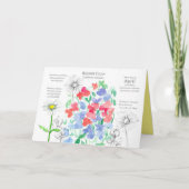 April Geburtstag Daffodil Geburtsmonat Blume Karte (Vorderseite)