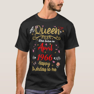 April Geburtstag Königin Seit April 1966 Mädchen i T-Shirt