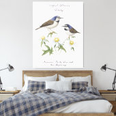 April Geburtstag Monat Blume Daisy geerbt Geburtst Leinwanddruck (Insitu (Schlafzimmer))