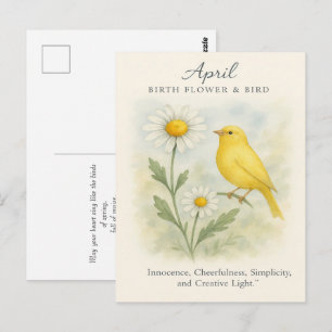 April Geburtstags Bibelvers Kreuz und Auferstehung Postkarte