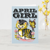 APRIL GEBURTSTAGSGRÜSSE KARTEN (Gelbe Blume)