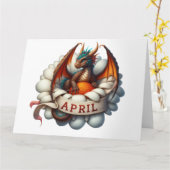 April Geburtstagskarte Karte (Gelbe Blume)