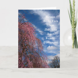 April Himmel mit den Philippinen 4:4 Dankeskarte