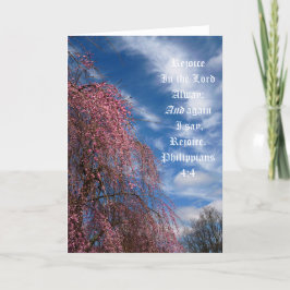 April Himmel mit den Philippinen 4:4 Dankeskarte