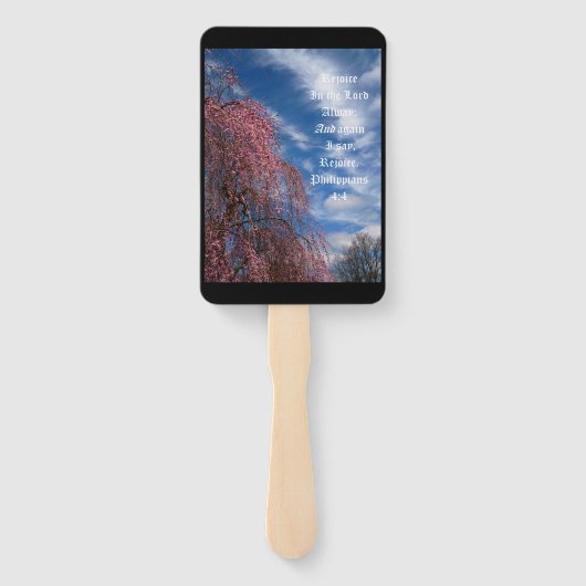 April Himmel mit den Philippinen 4:4 Fächer (Rückseite)