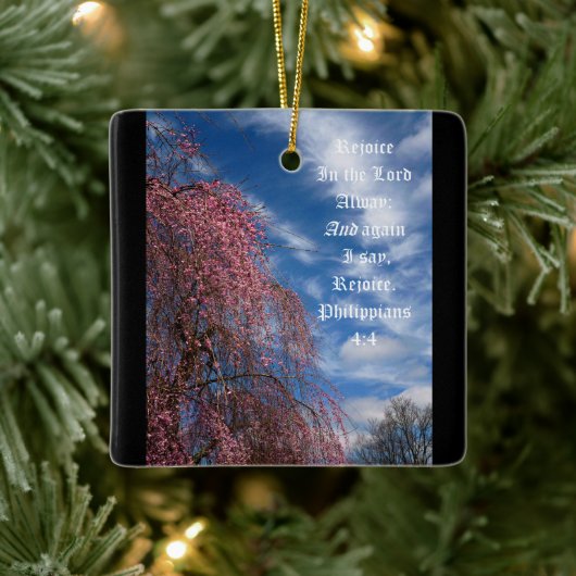 April Himmel mit den Philippinen 4:4 Keramikornament (Baum)