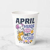April Hugs und Nassnasen - Niedliche Hunde und Kat Pappbecher (Rückseite)