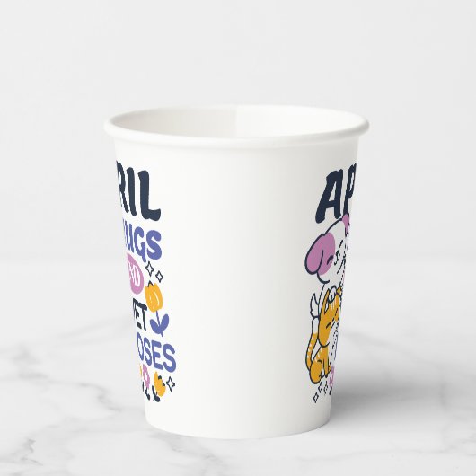 April Hugs und Nassnasen - Niedliche Hunde und Kat Pappbecher (Links)