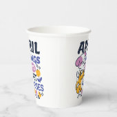 April Hugs und Nassnasen - Niedliche Hunde und Kat Pappbecher (Rechts)