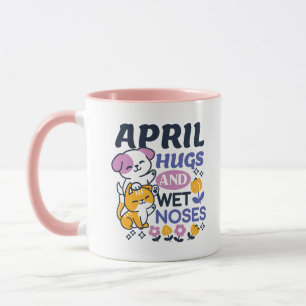 April Hugs und Nassnasen - Niedliche Hunde und Kat Tasse