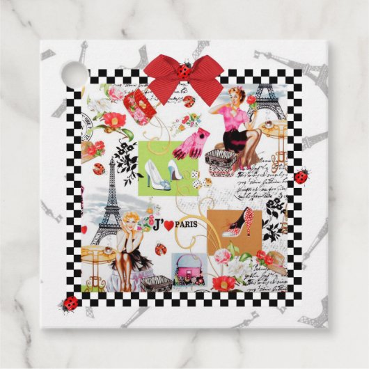 April in Paris 1 Geschenkanhänger (Vorderseite)