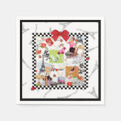 April in Paris 1 Serviette (Vorderseite)