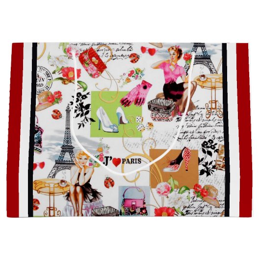 April in Paris 2 Große Geschenktüte (Vorderseite)