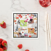 April in Paris 2 Serviette (Beispiel)