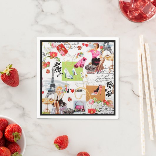 April in Paris 2 Serviette (Beispiel)