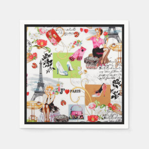 April in Paris 2 Serviette