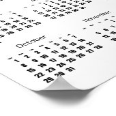 April in Paris 30 Kalenderposter 2017 Poster (Ecke)