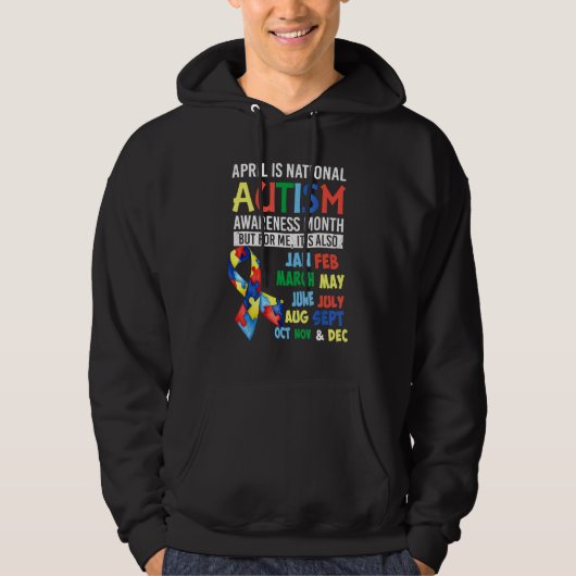 April is National Autism Awareness Month Hoodie (Vorderseite)