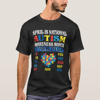 April is National Autism Awareness Month Kids Boy T-Shirt