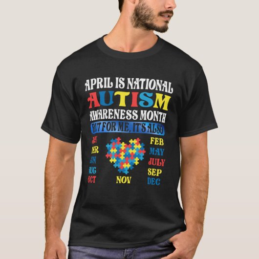 April is National Autism Awareness Month Kids Boy  T-Shirt (Vorderseite)