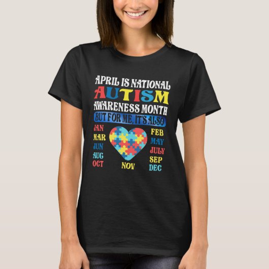 April is National Autism Awareness Month Kids Boy  T-Shirt (Vorderseite)