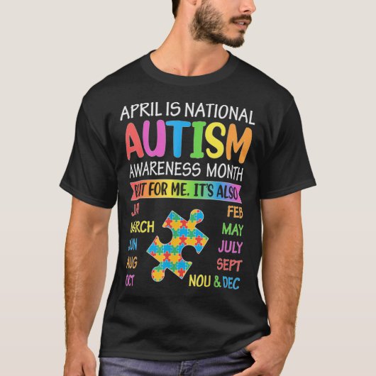 April is National Autism Awareness Month Kids Boy T-Shirt (Vorderseite)