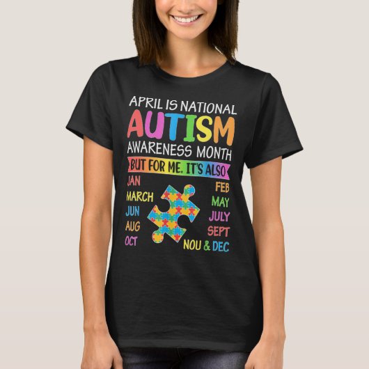 April is National Autism Awareness Month Kids Boy T-Shirt (Vorderseite)