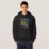 April Is National Autism Awareness Month Puzzle Pi Hoodie (Vorne ganz)