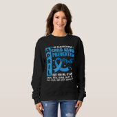 April Is National Child Abuse Prevention Month Blu Sweatshirt (Vorne ganz)