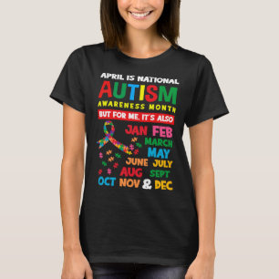 April ist Autismus Sensibilisierungsmonat Autistis T-Shirt