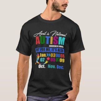 April ist Autistischer Monat des nationalen Autism T-Shirt