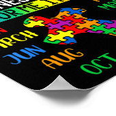 April ist der Monat der Aufklärung über Autismus K Poster (Ecke)