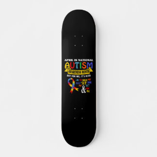 April ist der Monat des nationalen Autismus-Bewuss Skateboard