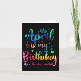 April ist mein Geburtstag Ja, der ganze Monat Sonn Karte
