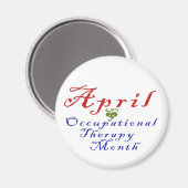 April ist Monat der Arbeitstherapie Magnet (Vorderseite/Rückseite)