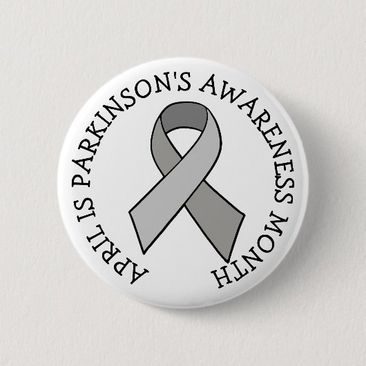 April ist Parkinson's Awareness Month  Button (Vorderseite)
