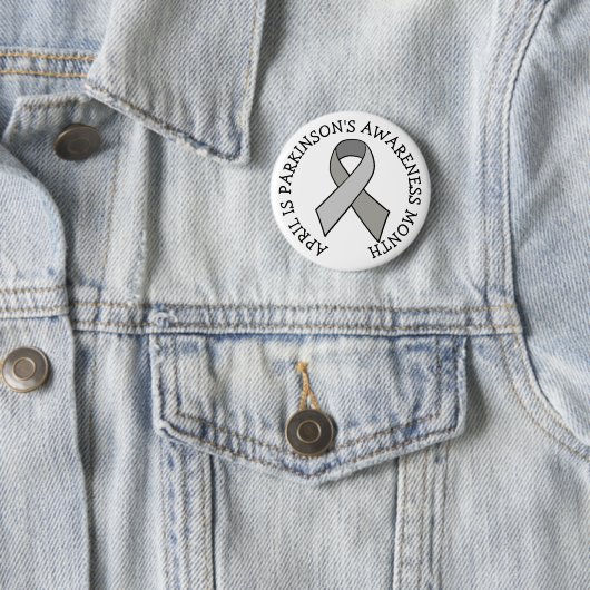 April ist Parkinson's Awareness Month  Button (Beispiel)