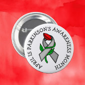 April ist Parkinson's Awareness Month Button