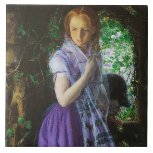April-Liebe durch Arthur Hughes Fliese