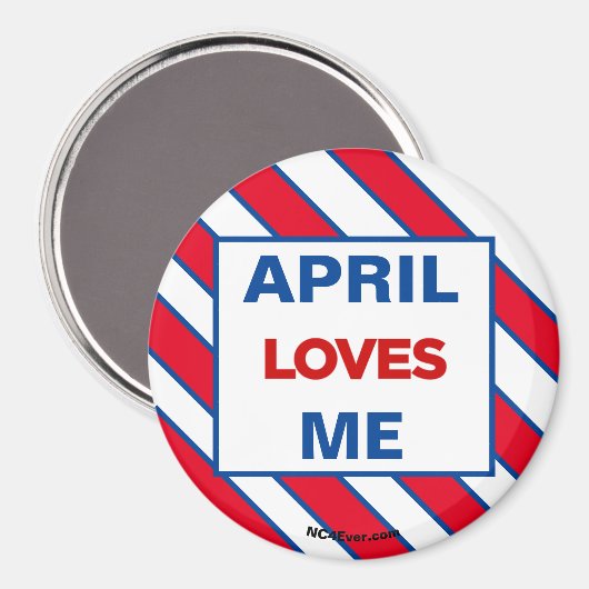 APRIL-LIEBEN ME-Magnet Magnet (Vorderseite/Rückseite)