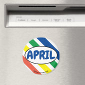 APRIL lustige Farben Magnet (In Situ (Geschirrspüler))