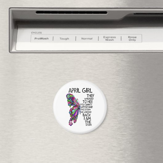 April Mädchen Sie flüstert zurück Ich bin Sturm Magnet (In Situ (Geschirrspüler))