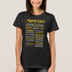 April Mädchen zum Geburtstag von Frauen T-Shirt