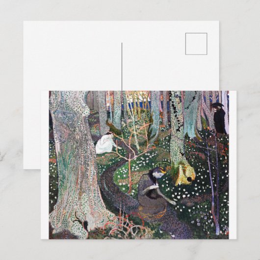 April, Maurice Denis Postkarte (Vorne/Hinten)