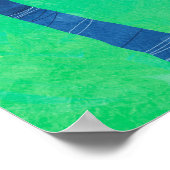 April Moderne Grünlandschaft Natur Malerei Poster (Ecke)