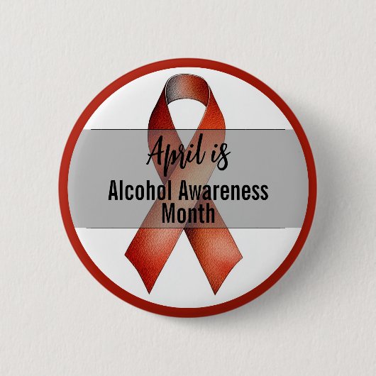 April Monat der Alkoholwarnung Button (Vorderseite)